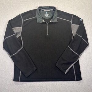 Kuhl Revel Sweater Adult 2XL Black Kashmira 1/4 Zip Hiking Outdoor Pullover